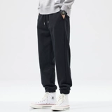 Мужские демисезонные трикотажные спортивные штаны, оверсайз, свободный крой