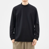 Черный, высокий воротник