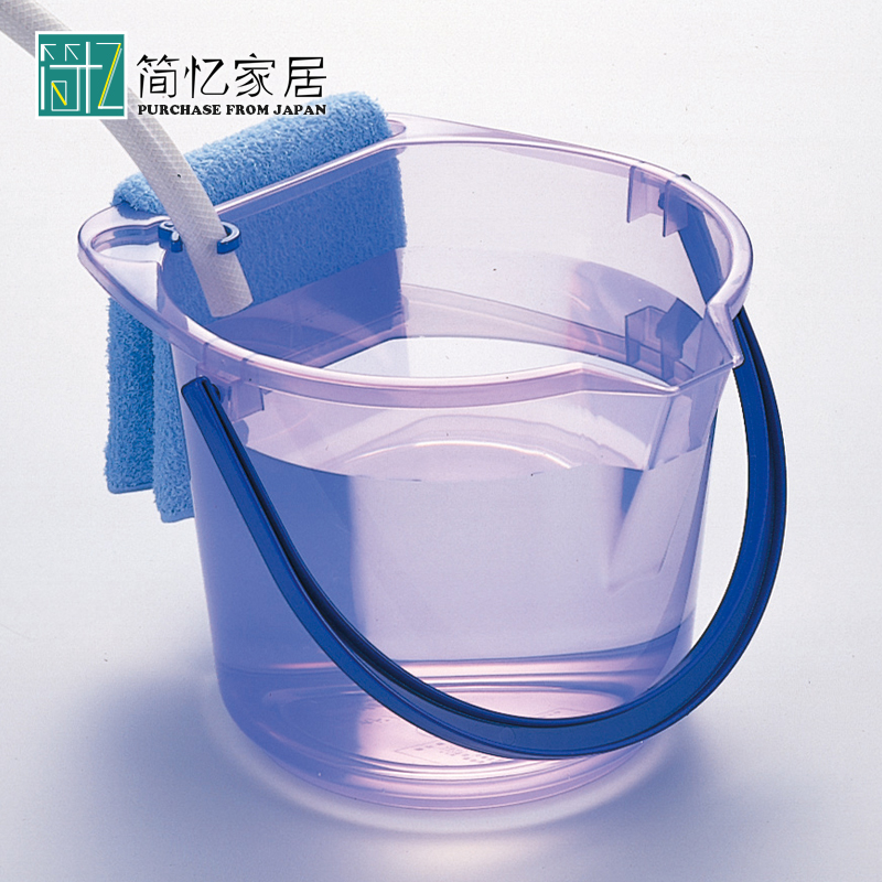INOMATA Japan Imports of portable bucket plastic with scale housework cleaning bucket Car wash Fishing Bucket 8 l-Taobao