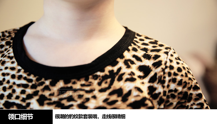 Boy Leopard Set 3-8 tuổi tay áo ngắn hai mảnh mùa hè trẻ em Áo phông quần harem trang phục mẫu giáo hip-hop đồ bé trai