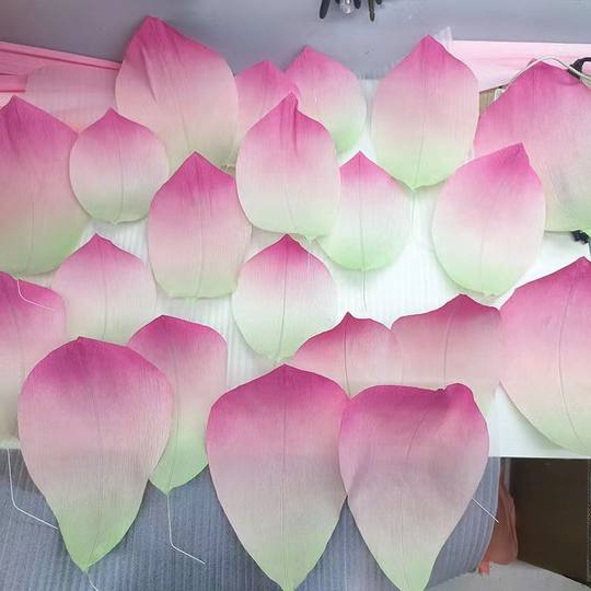 Новый лотос из бумаги, цветок, крепированная бумага, полуфабрикаты, лепестки, ручная работа, имитация лотоса, декоративный фон, макет