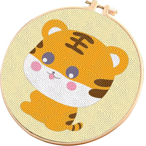 Кролик для начинающих, «сделай сам», китайский гороскоп, коллекция 2022, с вышивкой, 2023