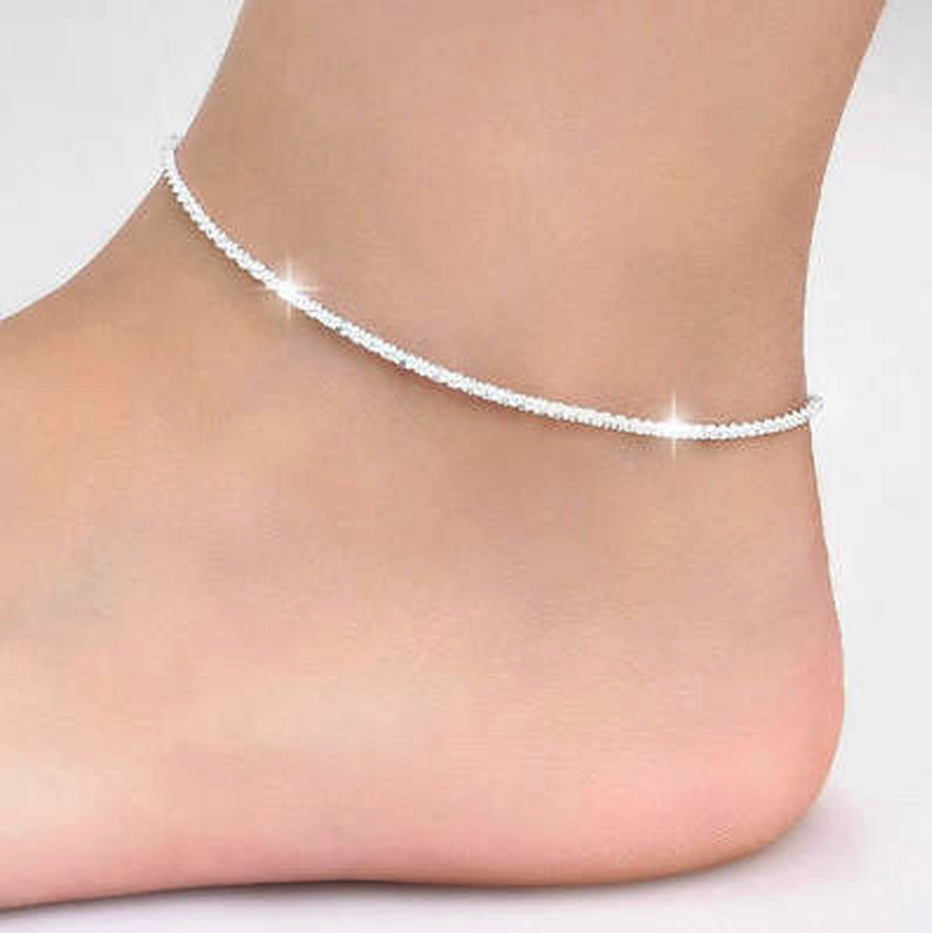 Bracelet de cheville Femme OTHER   en Argenterie - Ref 3103236 Image 4