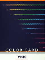 YKK zipper color card Japanese Yoshida cloth belt 582 colors universal fake one loses ten SF Express 2021 version