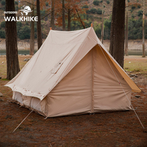 WALKHIKE OUTDOOR LUXURY RETRO COTTON FABRIC Tent Light Lavish Camping Duo Lodge Rain-Proof Thickened Tent