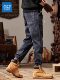Jeanswest Autumn American-Style Trendy Brand Jeans for Men 2026 New Spring and Autumn Loose Harem Workwear Long Pants