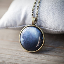 Ukraine Beautyspot original girl tide brand Cosmic Pisces guardian star Neptune sweater necklace spot