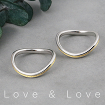 Find original jewelry LOVE love you unlimited S925 silver couple ring personality simple men and women ring Christmas gift