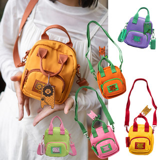 原创设计豆腐包可爱时尚休闲风格撞色便携小号手提斜挎迷你手机包