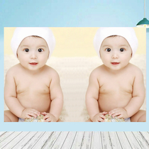 Cute cute doll pictures foreign baby photos Baby poster B wedding room baby pictorial wall stickers for pregnant women men