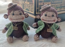 Small Thoughts shop hooked needle Tutorials Tutorials idle hand GCH036 Cute Monkey Dirty Monkey (middle)