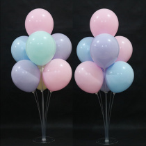 Childrens Day set up macaron color thickened Matt Balloon Birthday Party wedding balloon table floating decoration ball