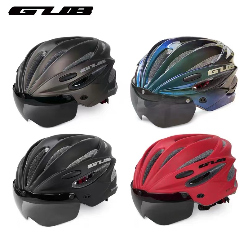 GUB bike riding helmet with wind mirror integrated forming mountain road car safety helmet male and female bike gear-Taobao