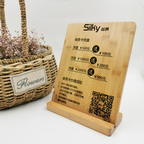 Price List Solid Wood Hairdrester Beauty Salon Custom Hanging Wall Hair Salon Poster Price Table Making Design Wall Sticker