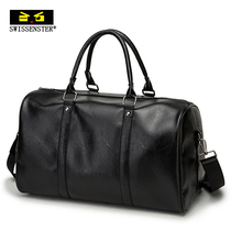 Swissen Star travel bag Mens portable travel bag Korean version casual crossbody shoulder bag Large capacity mens leather bag