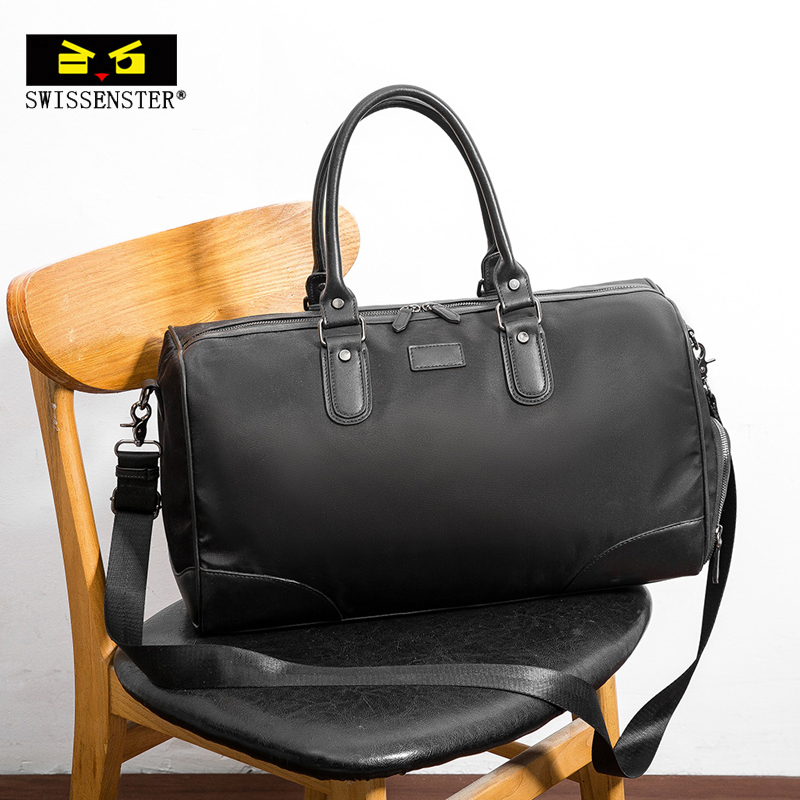 New Travel Bag Men Travel Handbag Large Capacity Short Travel Bag Luggage Bag Sports Fitness Bag Diagonal Satchel