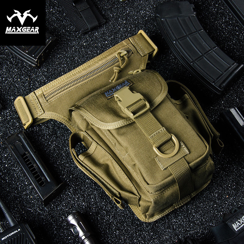 Magai first MaxGear Outdoor Army Tactical Purse leg bag Secret Service Canvas Tear-resistant Wearable Pack 0401