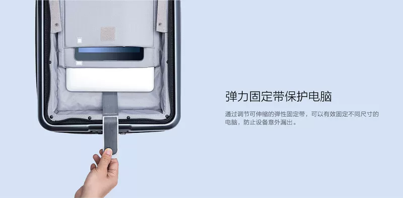 Millet (MI) Mijia 90 điểm kinh doanh vali vali trường hợp xe đẩy nam và nữ phổ quát vali bánh xe Titanium