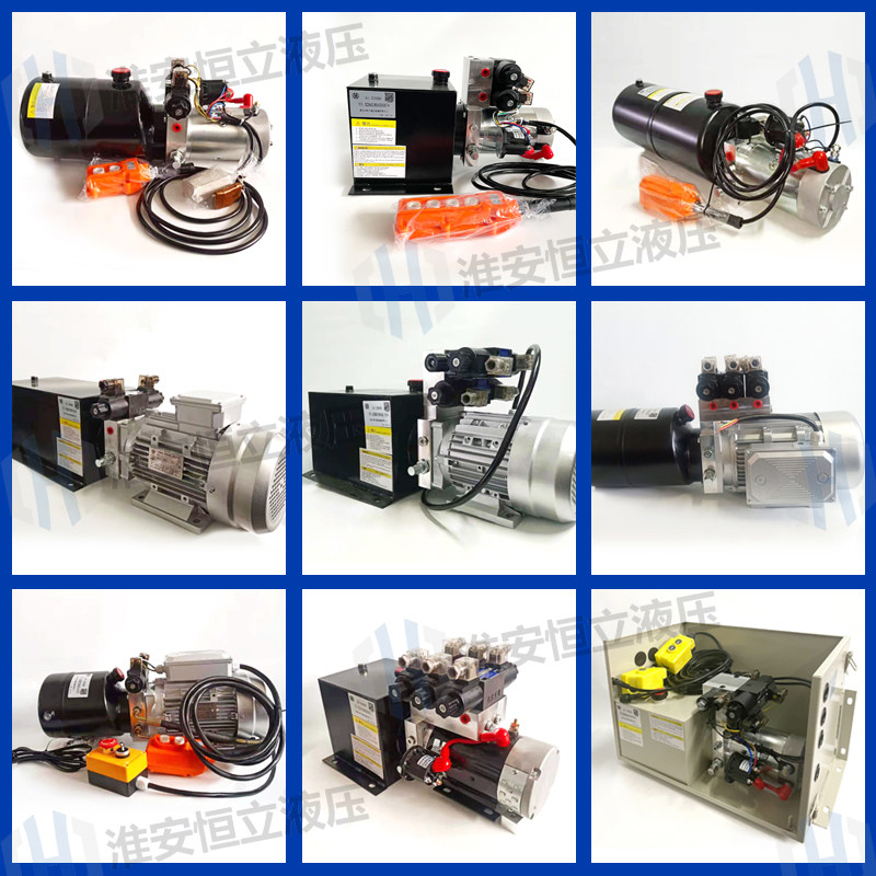DC 12V24V48V60V72V AC 220V380V hydraulic power unit hydraulic press small hydraulic station