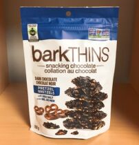 Three ~ Canada BarkThins Sea Salt Double Ring Biscuits Dark Chocolate Thin Crispy 150g