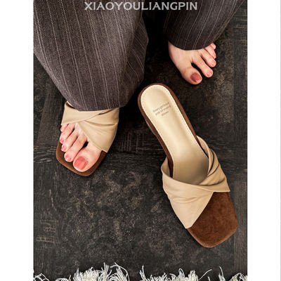 Xiao You ~ Classic retro link Flip-flops for women, summer wedge heels, casual and simple 2026 new style outdoor flip-flops 7