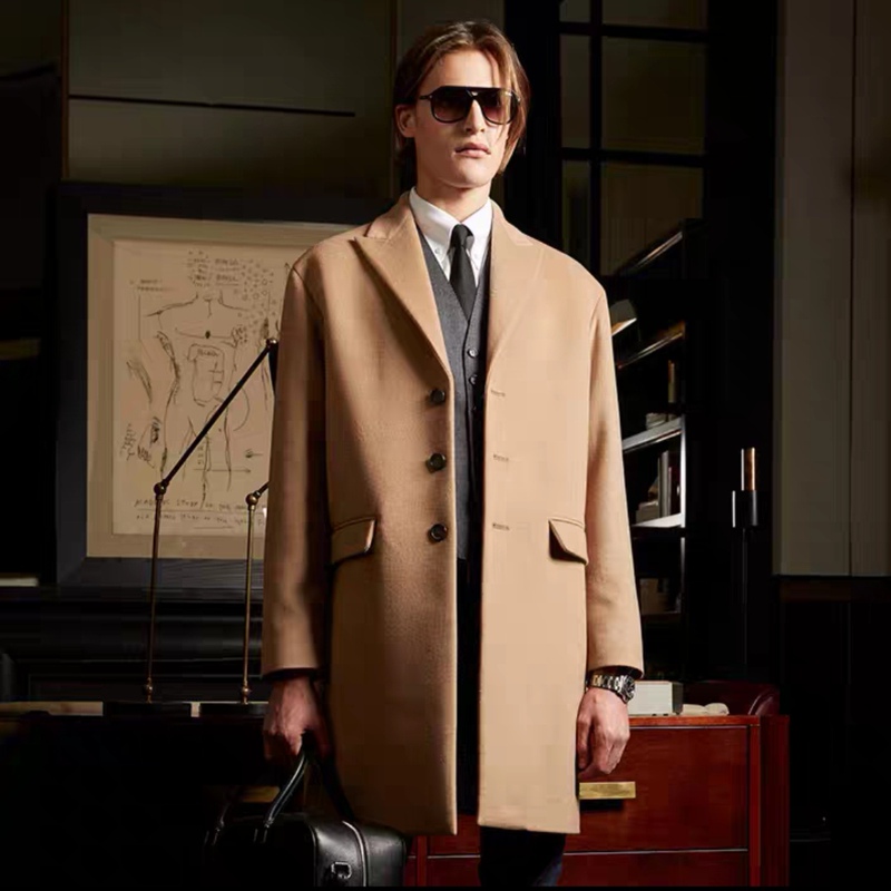 Brand New Dsquared2 Designer Coat Made in Italy, Heavy Wool and Camel Hair Blend, in Stock Domestically