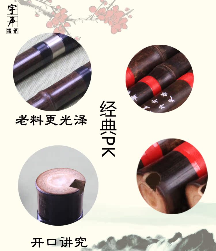 Yushengdong Z Zizhu chuyên nghiệp tinh chế 箫 Bao Miaoliang chọn chín phần để chơi Xiao Liu Bakong nhạc cụ - Nhạc cụ dân tộc đàn bầu