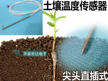PT100 soil temperature sensor pointed platinum heat resistance plug-in needle temperature probe waterproof