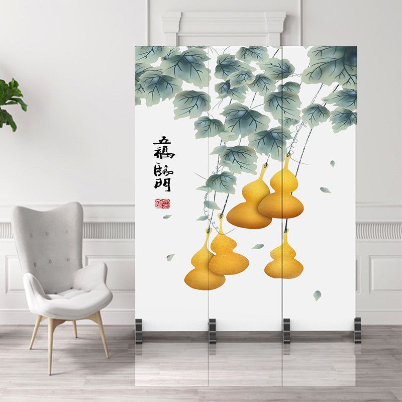 Screen partition wall contracted modern rental living room new Chinese simple mobile restaurant double-sided small family folding screen