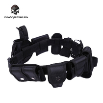 Dodge special war belt running bag canvas Black wear-resistant strong raloxifene various firearms electrical points