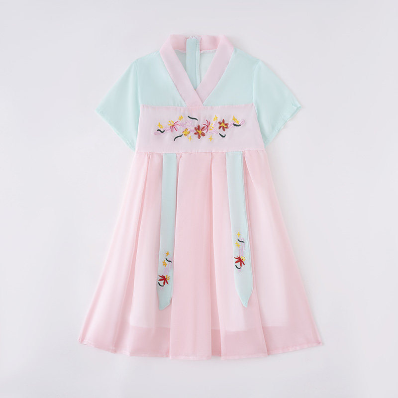 Children's Han Dress 2022 new network red dress personalized national wind of the big childhood girl's Tang Ocean