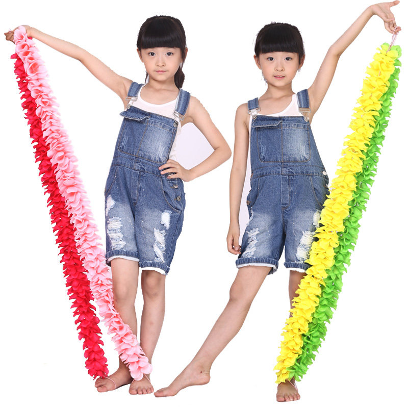 Kindergarten Flexible Flower Strip Games Opening Ceremony Dance Performance Rope Ring Ring