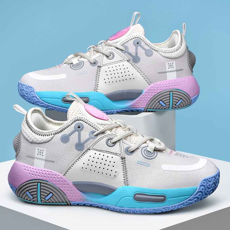 Sharp Edge Full City 9 Cotton Candy Wade Road Real Fight Abrasion Resistant Basketball Shoes Men's Shoes Sound Speed 9 Fall High Cylinder Sneakers