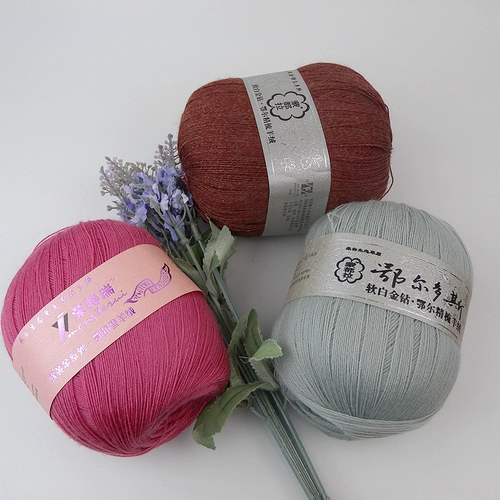 Fine Wool Kaishi Mi Wool Wool Monu Monu Soft Platinum Solk Cashmere кажется мягким и может использоваться в качестве проводки (8 двух)