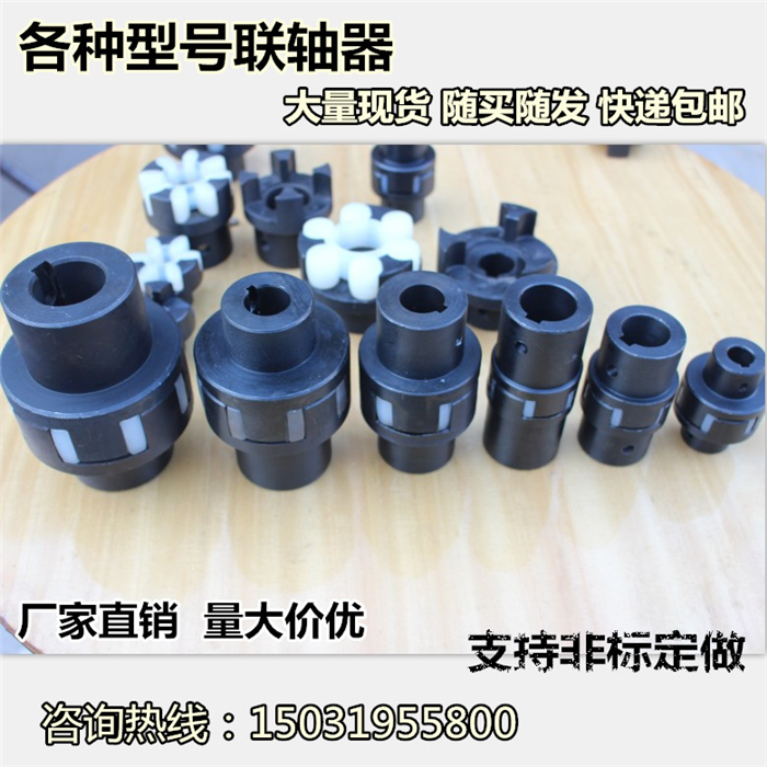 Fevas Flexible Plum Blossom Coupling Ball Screw Sliding Table Coupling Speed Motor Stepper servo Motor with Plum Blossom Coupling Inner Diameter: D40L66 8mm to 22mm