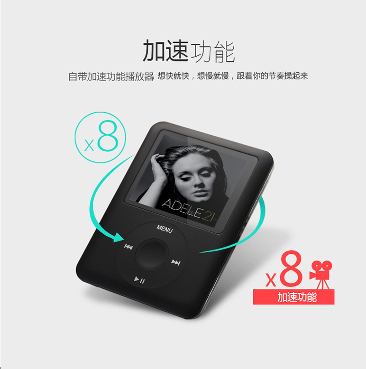 máy mp3 bluetooth Sinh viên mp3 chính hãng Walkman phiên bản nữ nhỏ cầm tay Máy nghe nhạc MP4 P3 ghi âm siêu mỏng mp5mp6 - Máy nghe nhạc mp3 	máy nghe nhạc bluetooth mini