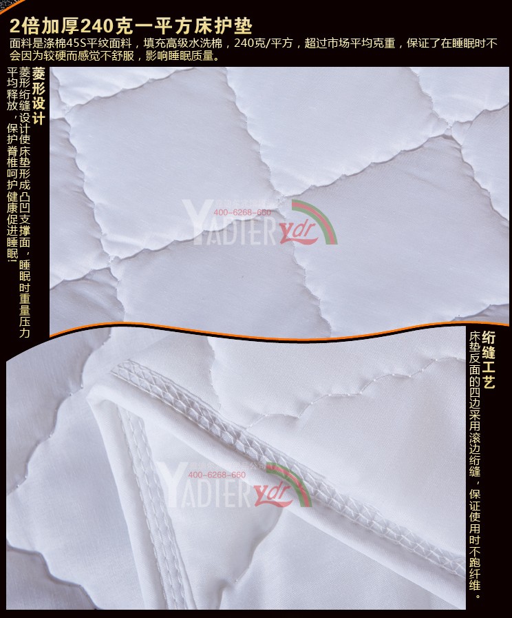Tời dệt bông Simmons bảo vệ mat chống trượt nệm giường bông giường tùy chỉnh pad giường trắng đặc biệt cao su tổng hợp