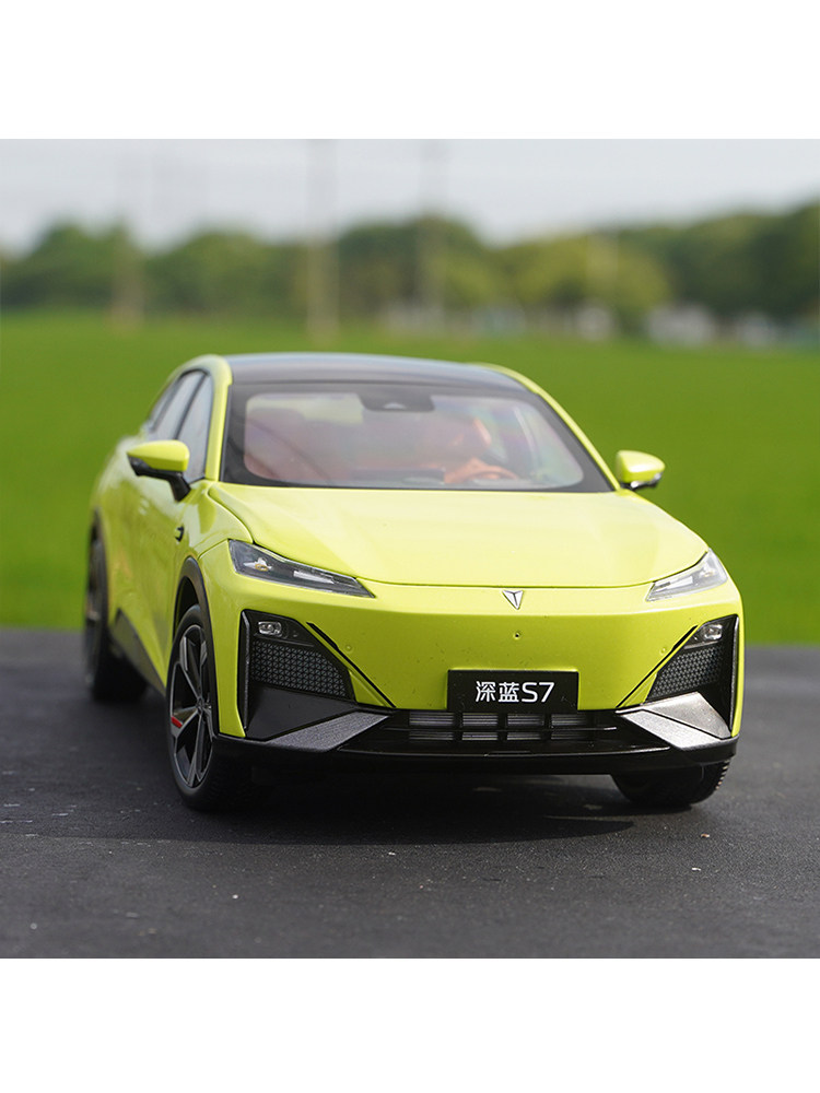 1:18 Original Changan Shenlan S7 Car Model, New Energy Alloy Simulation Car Model Ornament Gift