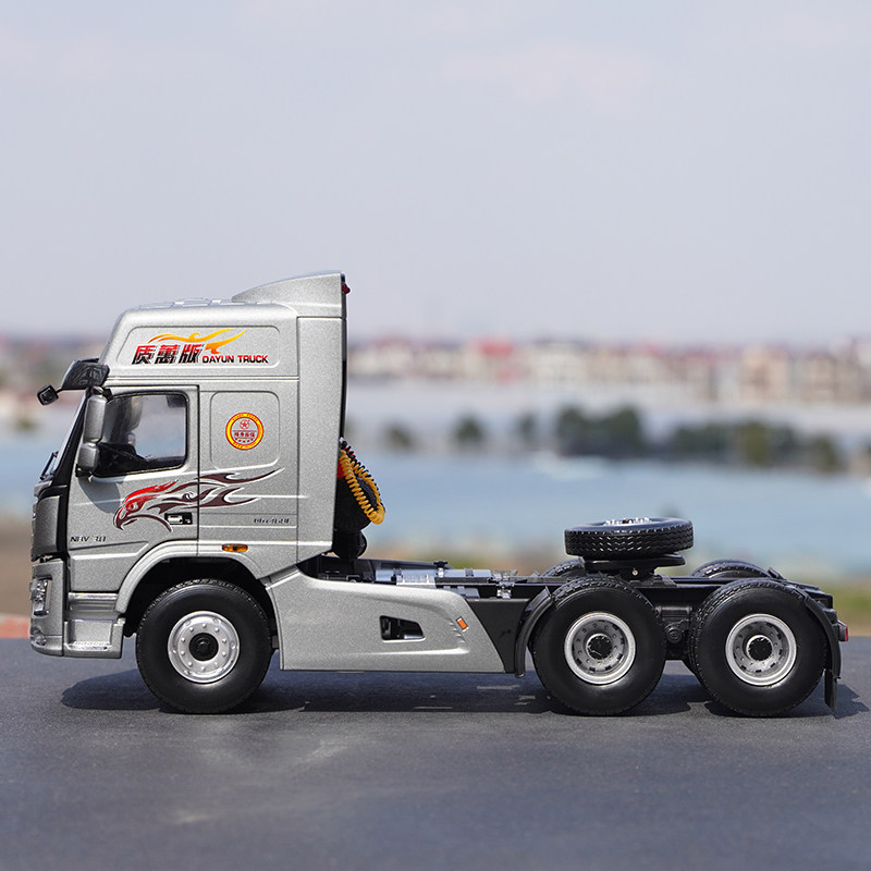 1:24 Original Dayun N8V Tractor Truck Model, Trailer, Dayun Heavy Truck Model, Alloy Car Model