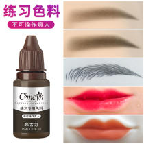 Semi permanent textured embroidered trainees practice coloring matter beginners practicing hand color cream New hands learning training eyebrow lip Supplies