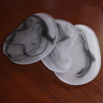 Japanese glass tea tray small simple home tea table kung fu tea set Japanese creative dry bubble table tray splash ink tray