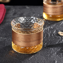 Meet meet Heat-resistant glass tasting smells master single-cup hammer-grain anti-scalding small tea cup Bowl Kung Fu Tea Accessories