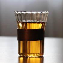 Meet meet glass Household thickened cup Simple high temperature resistant Japanese hammered cup Heat-resistant teacup