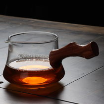 Gongway cup glass ribbon tea leak integrated set high-end tea Sea single high temperature resistance side tea divider