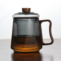 Glass Tea Cup Tea Water Separation Male private high-end office filter Tea Doug cup Single tea cup