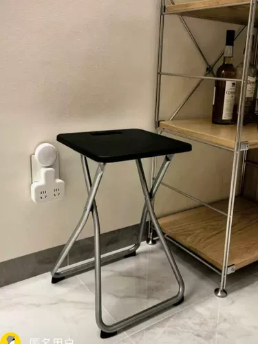 Складной табурет IKEA Gondel, белый обеденный табурет Mazar для взрослых, простой переносной уличный стул для гостиной, общежития