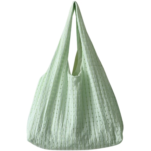 Летний тонкий мятный брендовый свежий тканевый мешок на одно плечо, универсальная сумка