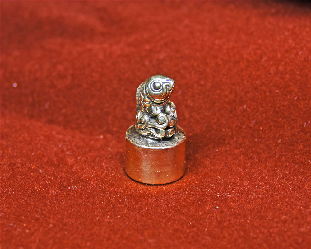 Fish Button Bronze Seal Seal Engraving Bronze Printed Steel Pen Character Seal Calligraphy Seal Overseas Study Abroad Seal Casting Bronze Print