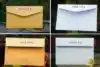 No 2, No 5, No 6, No 7, Western-style envelope blank, no word, kraft paper, double adhesive paper envelope, greeting card, postcard, custom