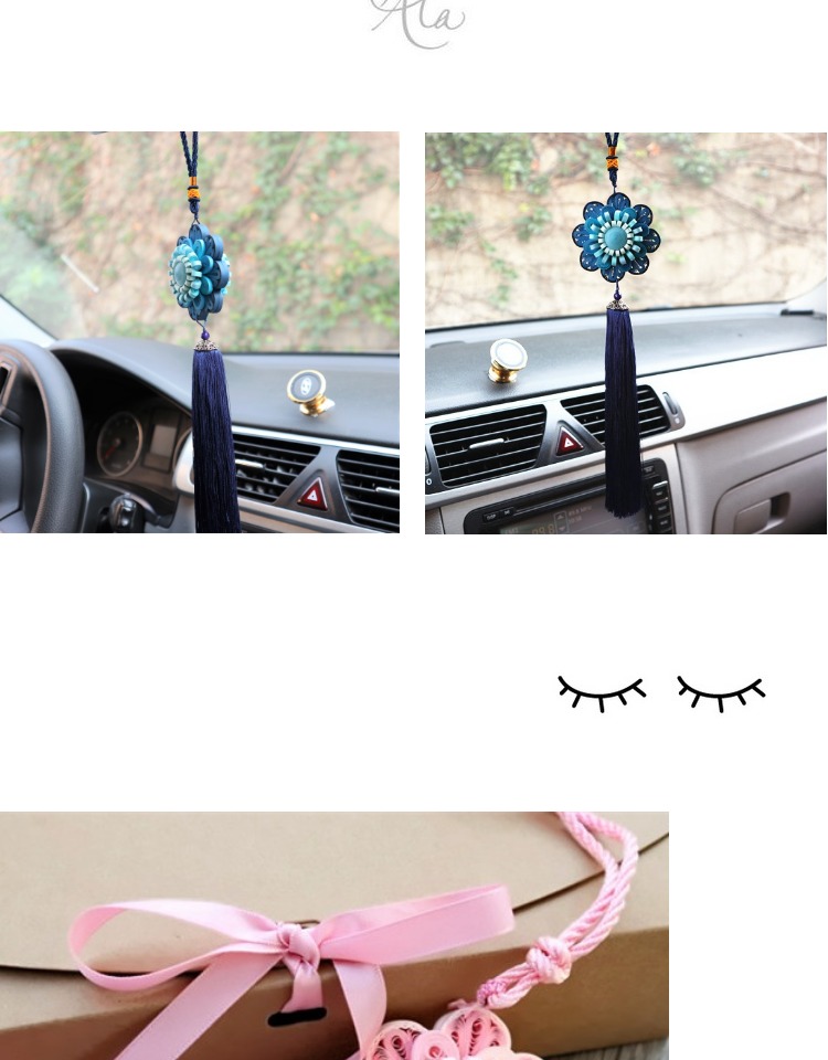 Yan giấy xe treo thủ công DIY vật liệu gói sáng tạo trang sức tua rua origami xe treo đồ trang trí để gửi hướng dẫn do choi tre em